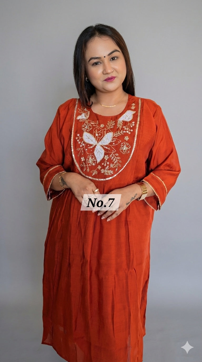 PURE MAL CHANDERI DRESS (NO. 7)