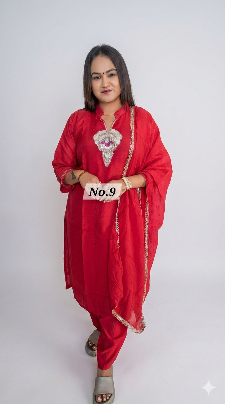 PURE MAL CHANDERI DRESS (NO. 9)