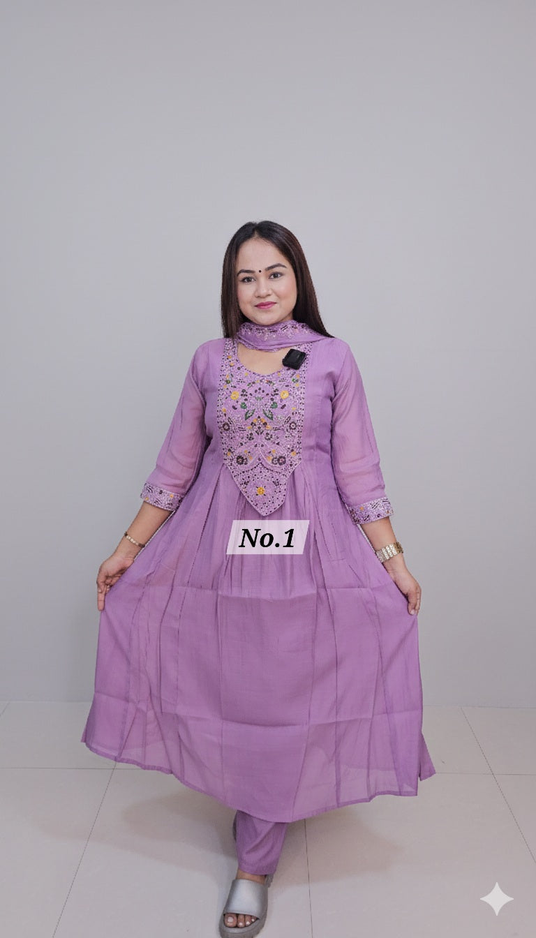 PURE MAL CHANDERI DRESS (NO. 1)