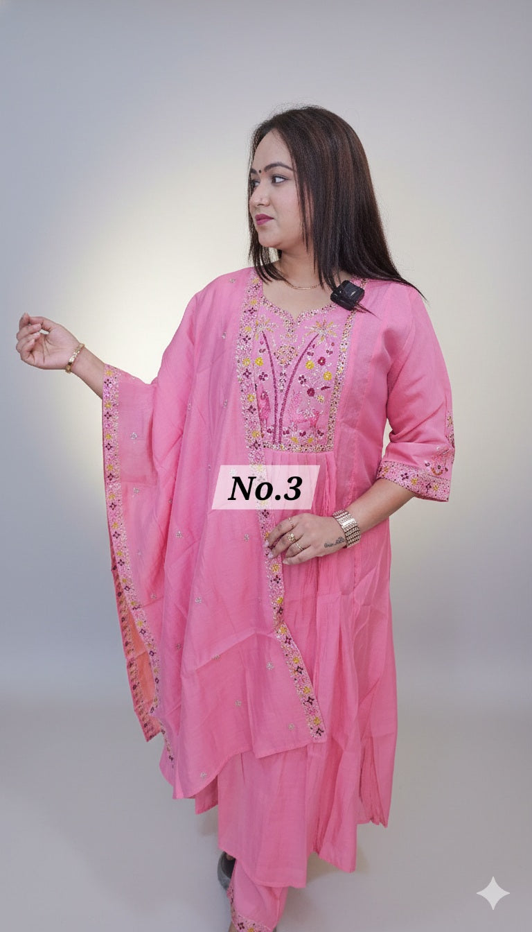 PURE MAL CHANDERI DRESS (NO. 3)