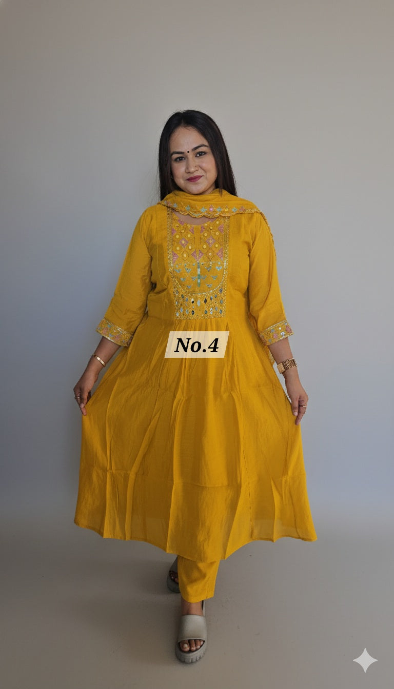 PURE MAL CHANDERI DRESS (NO. 4)