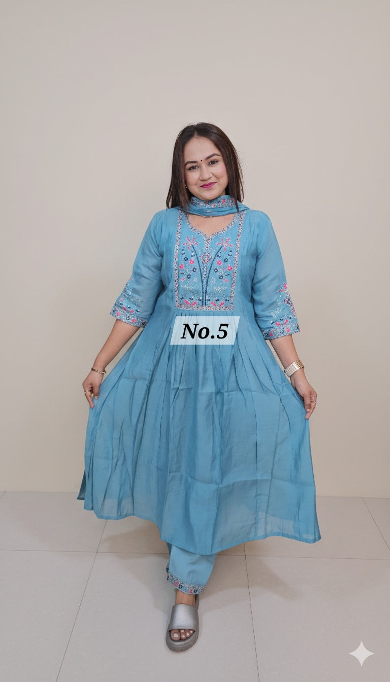 PURE MAL CHANDERI DRESS (NO. 5)