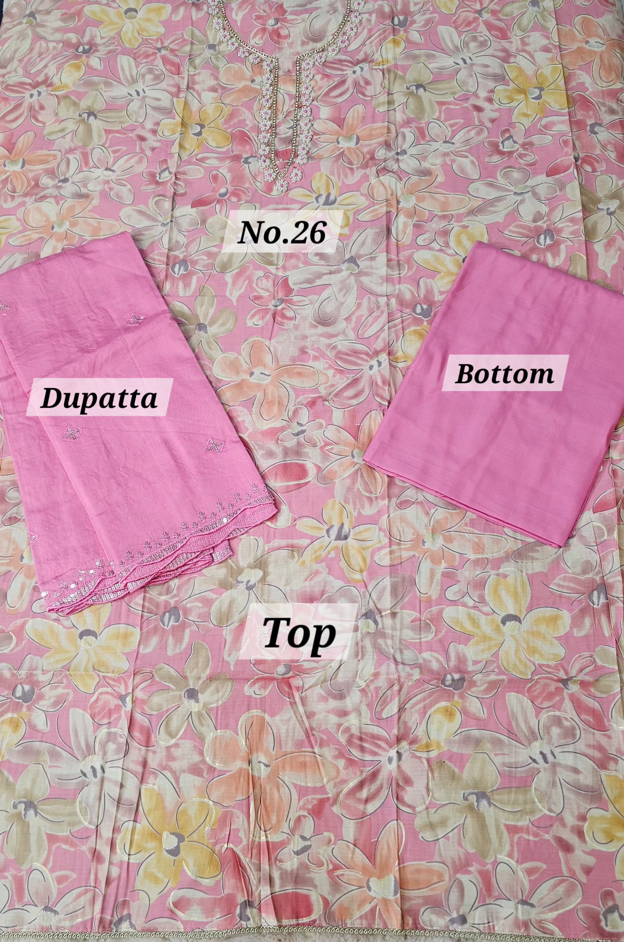 Premium 3PC Dress Material (No. 26)