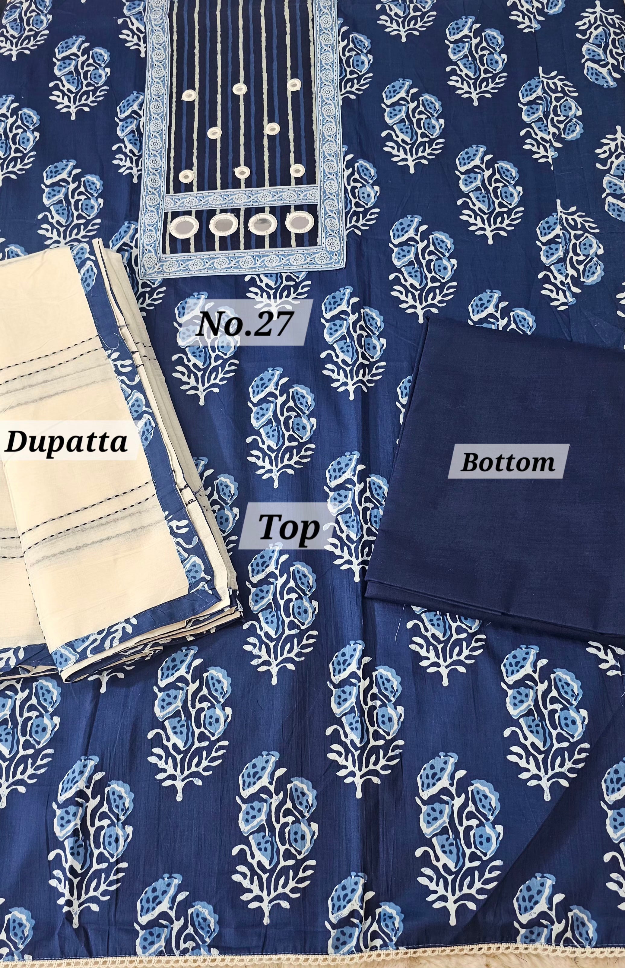 Premium 3PC Dress Material (No. 27)