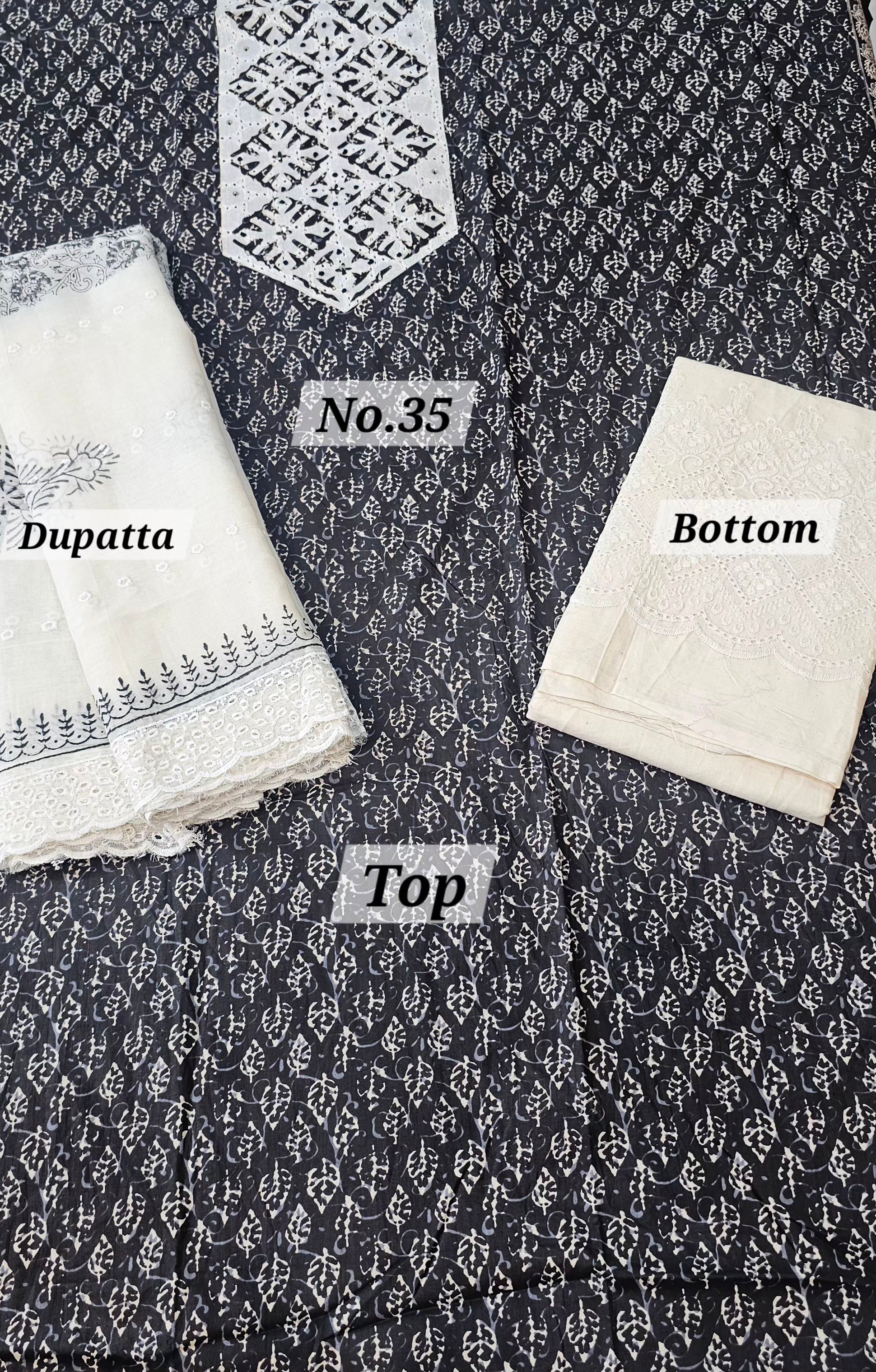 Premium 3PC Dress Material (No. 35)