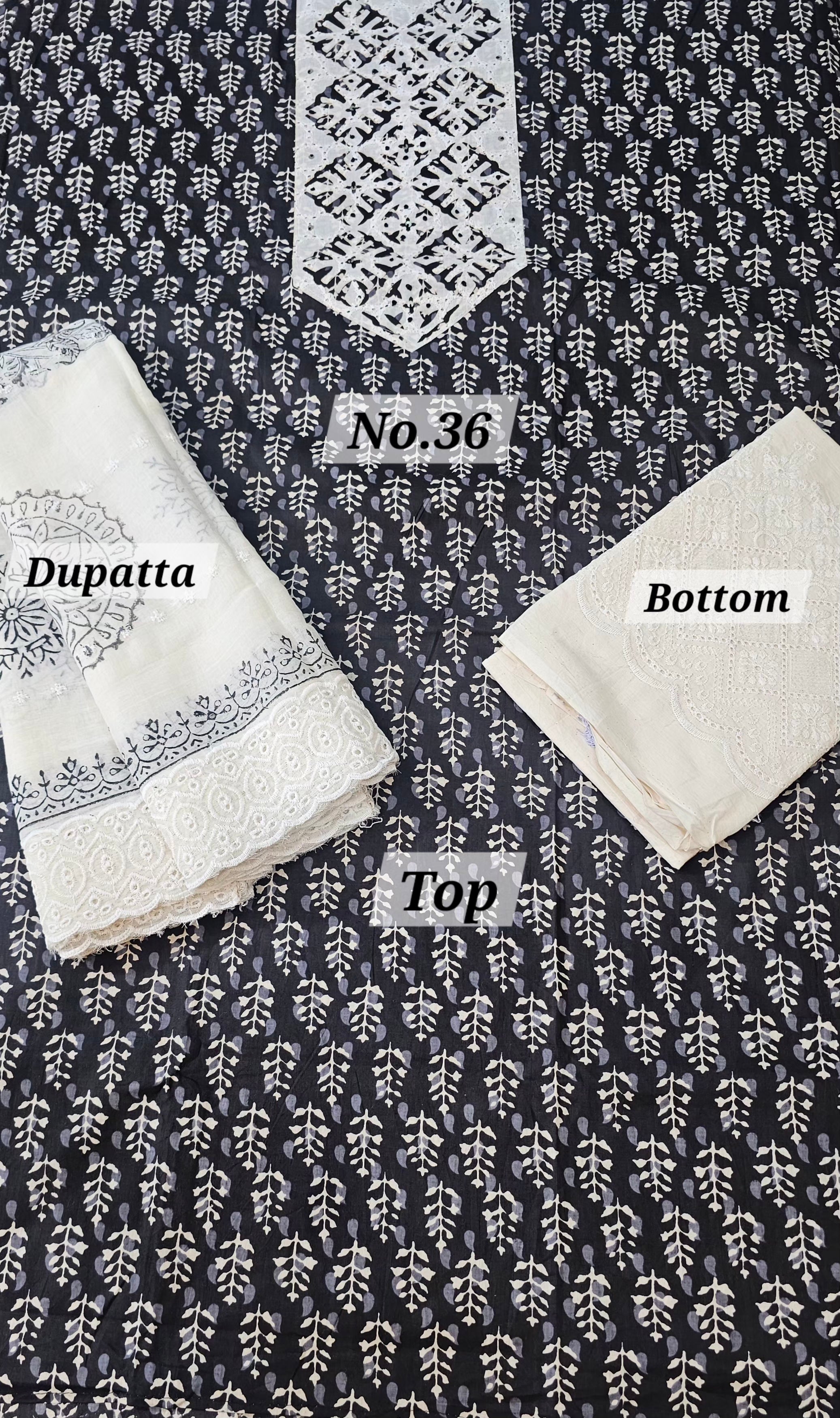 Premium 3PC Dress Material (No. 36)