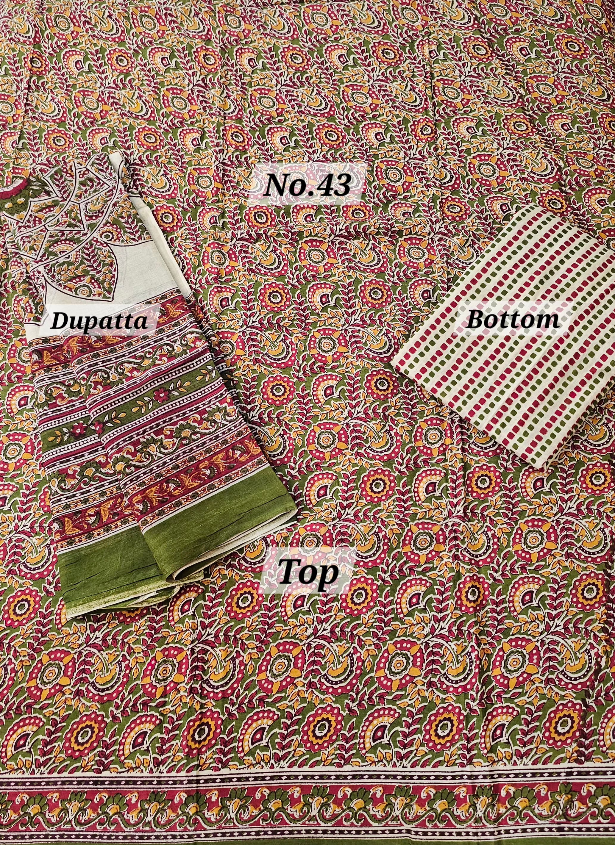 Premium 3PC Dress Material (No. 43)