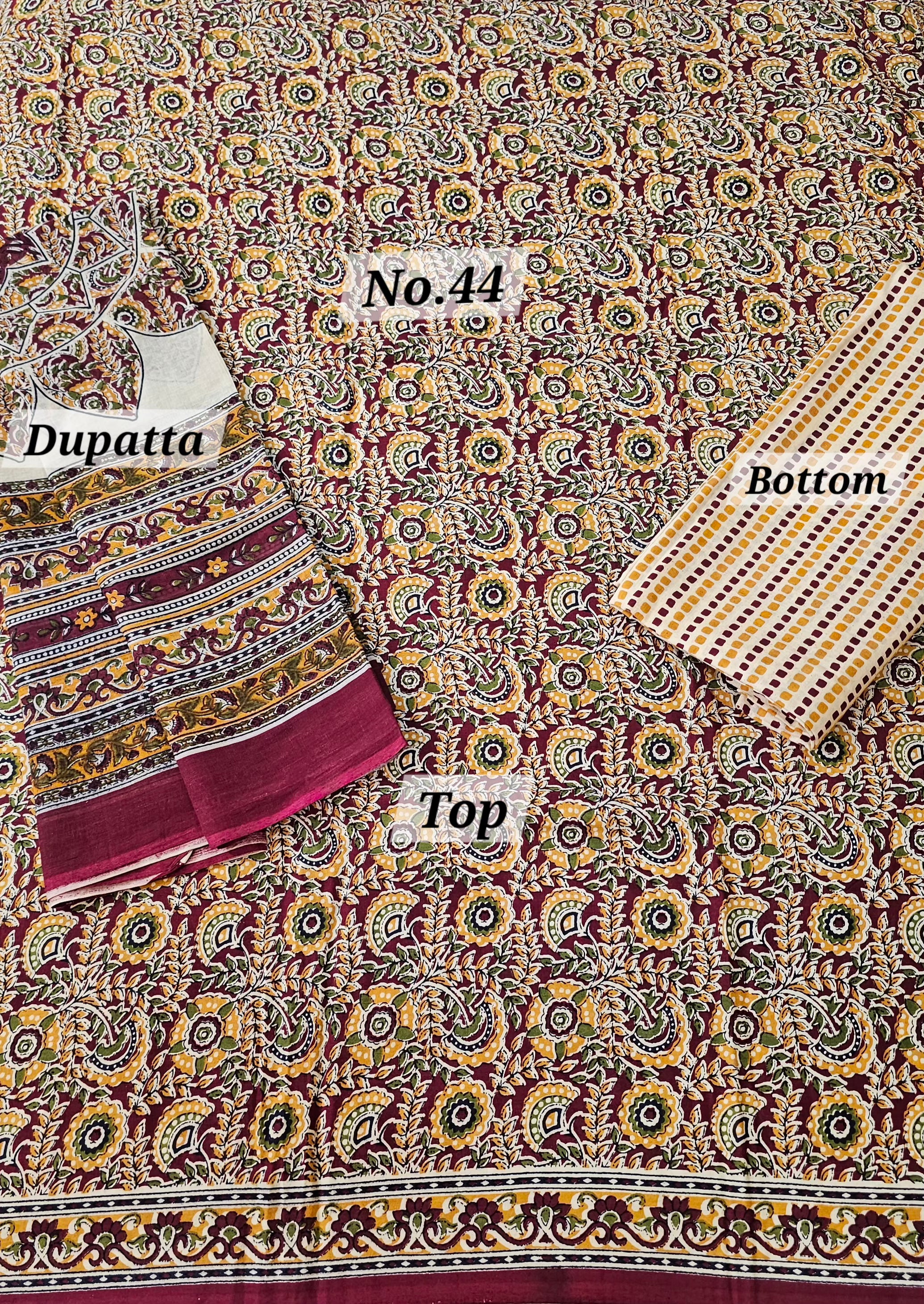 Premium 3PC Dress Material (No. 44)