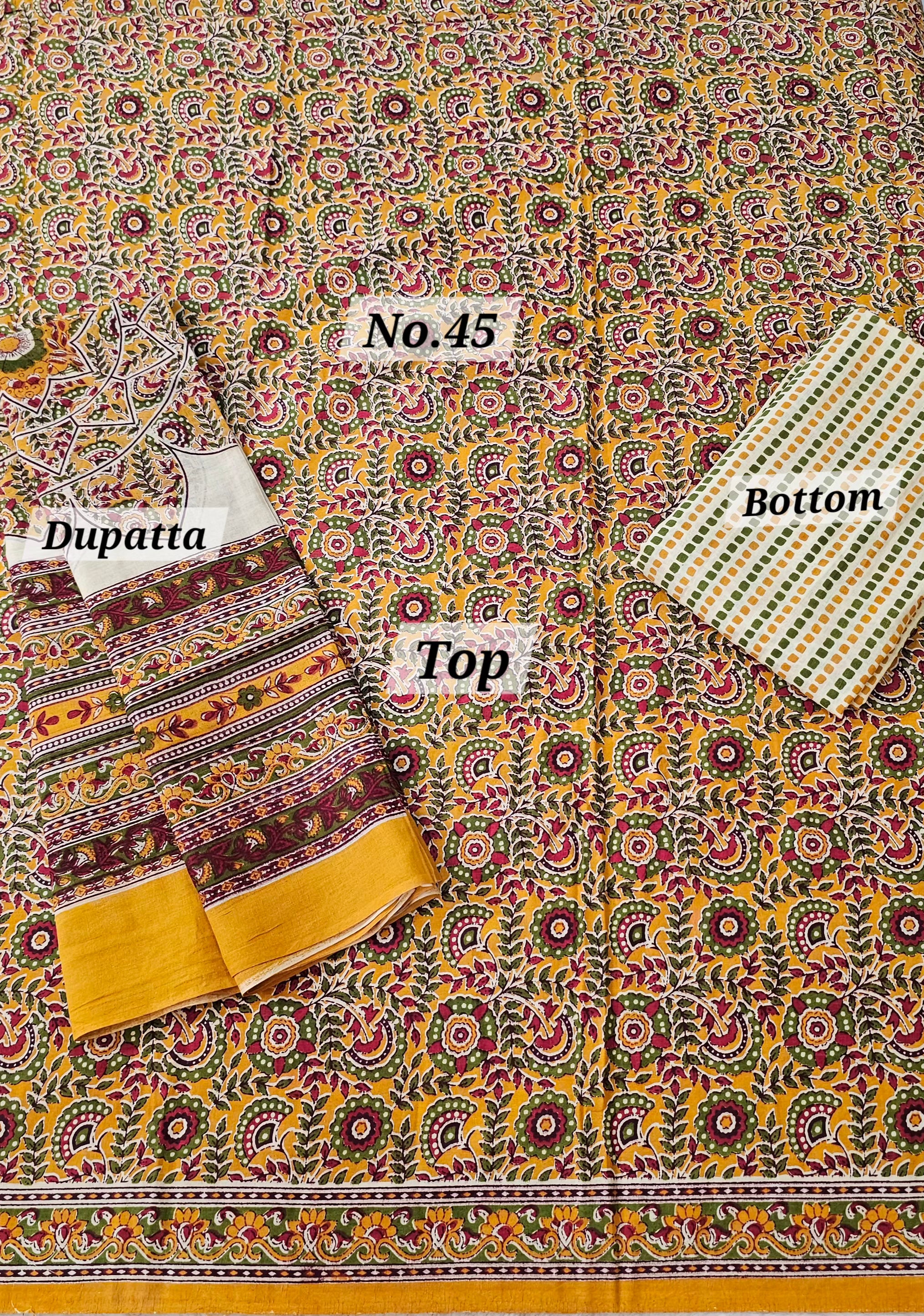 Premium 3PC Dress Material (No. 45)