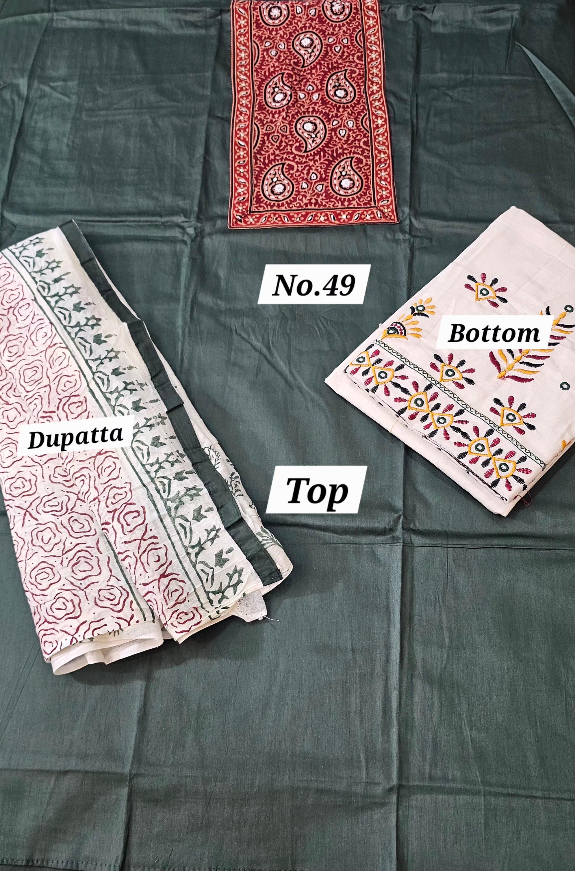 Premium 3PC Dress Material (No. 49)