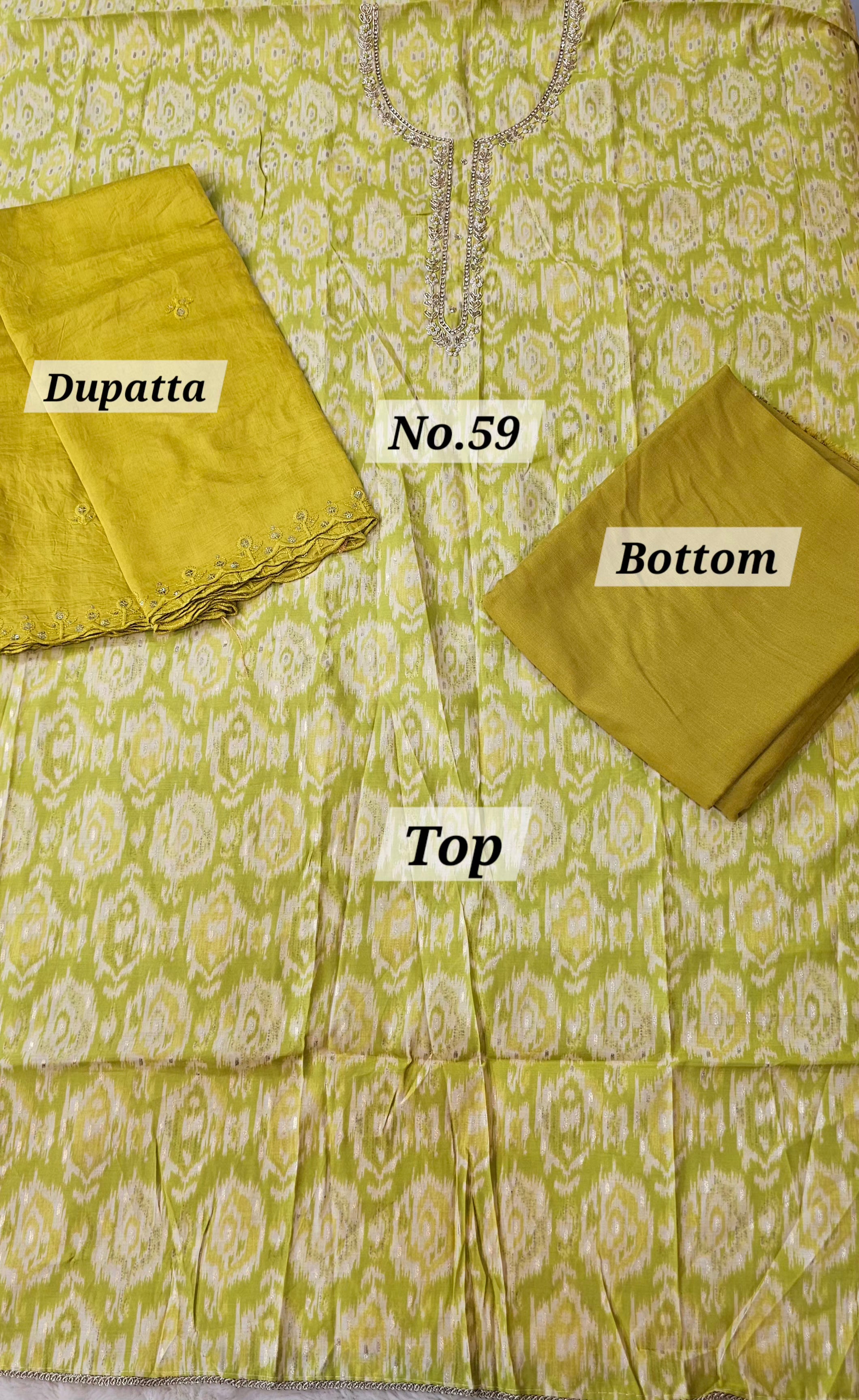 Premium 3PC Dress Material (No. 59)