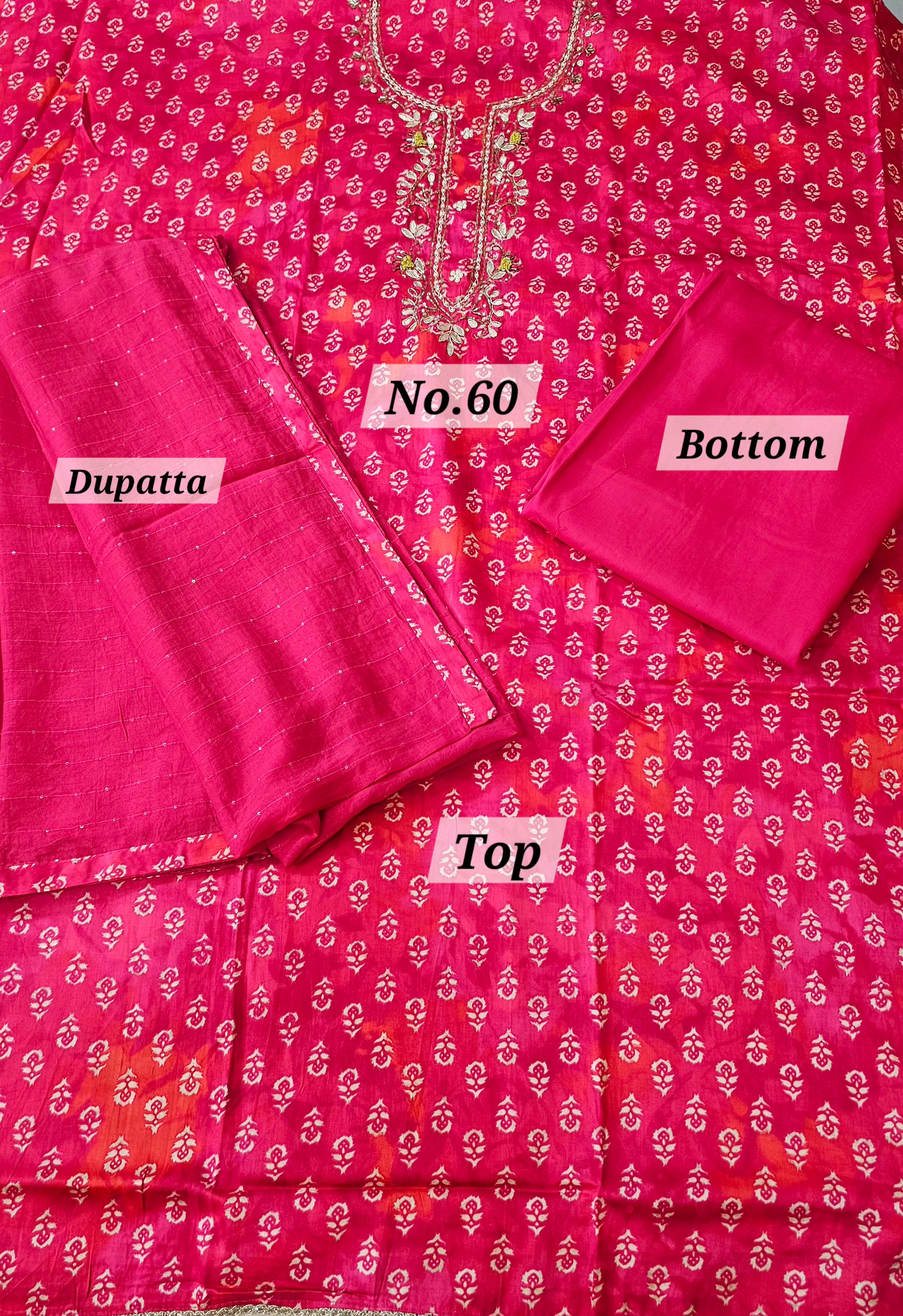 Premium 3PC Dress Material (No. 60)