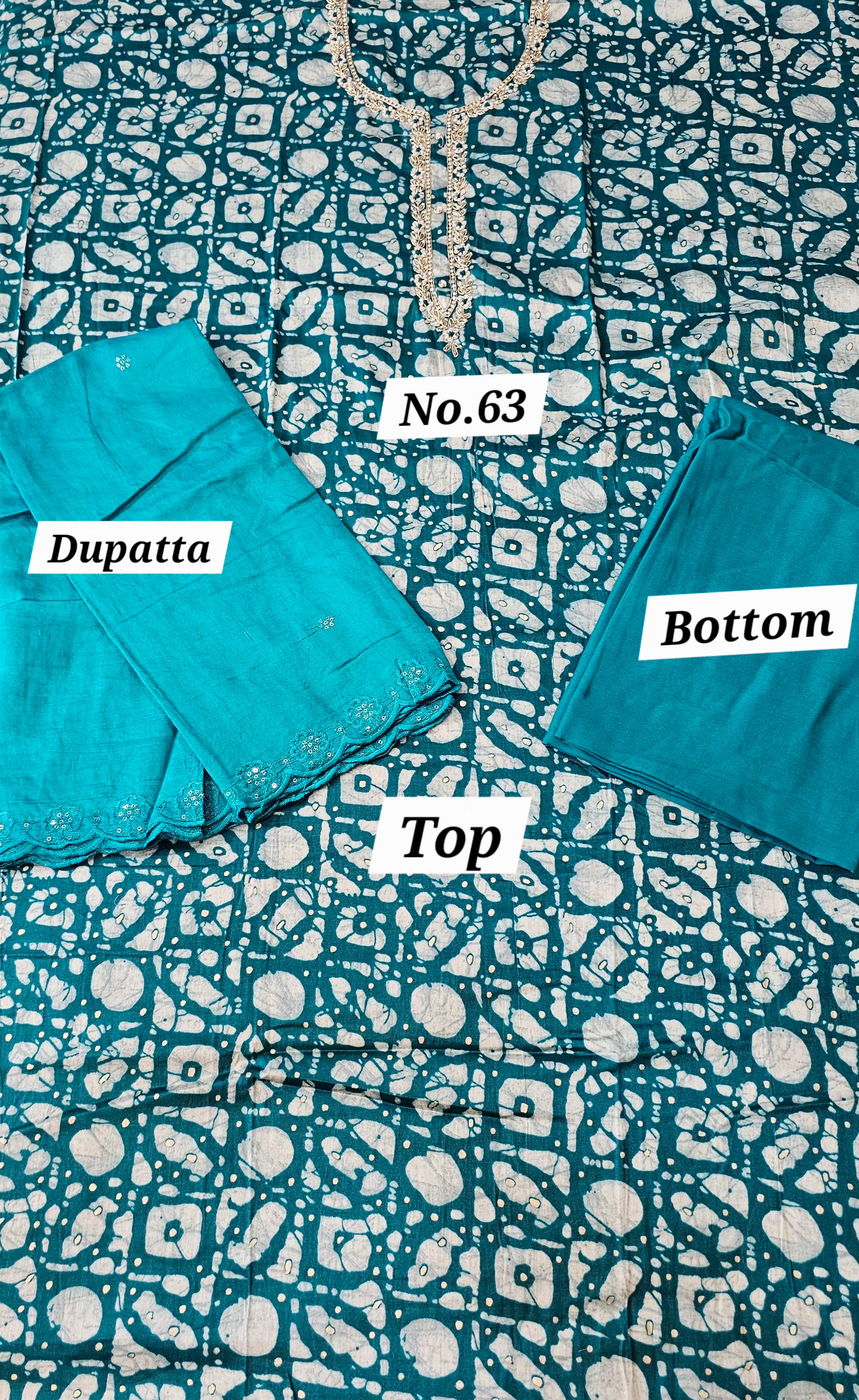 Premium 3PC Dress Material (No. 63)