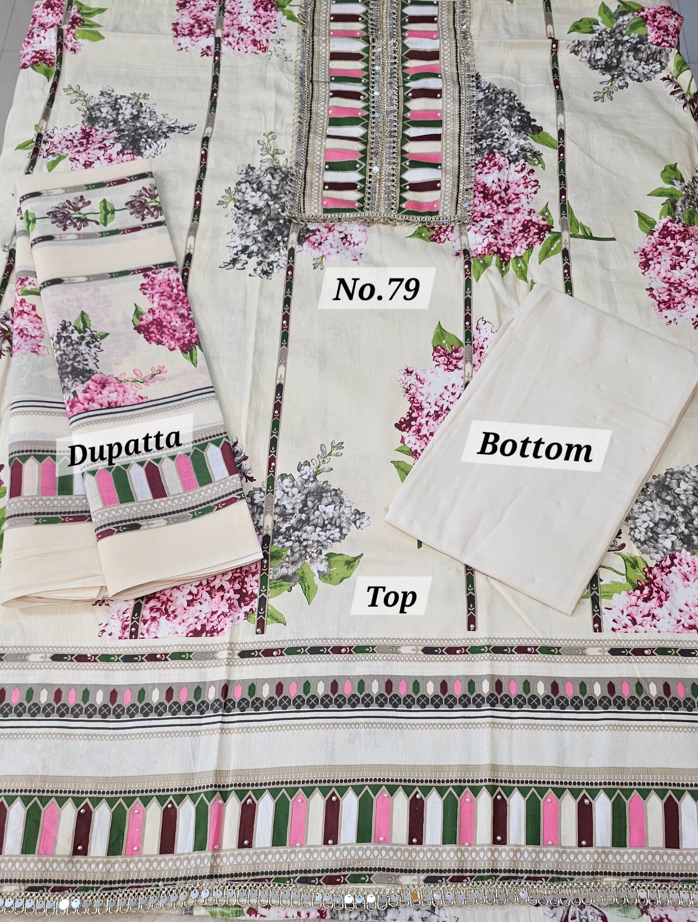 Premium 3PC Dress Material (No. 79)