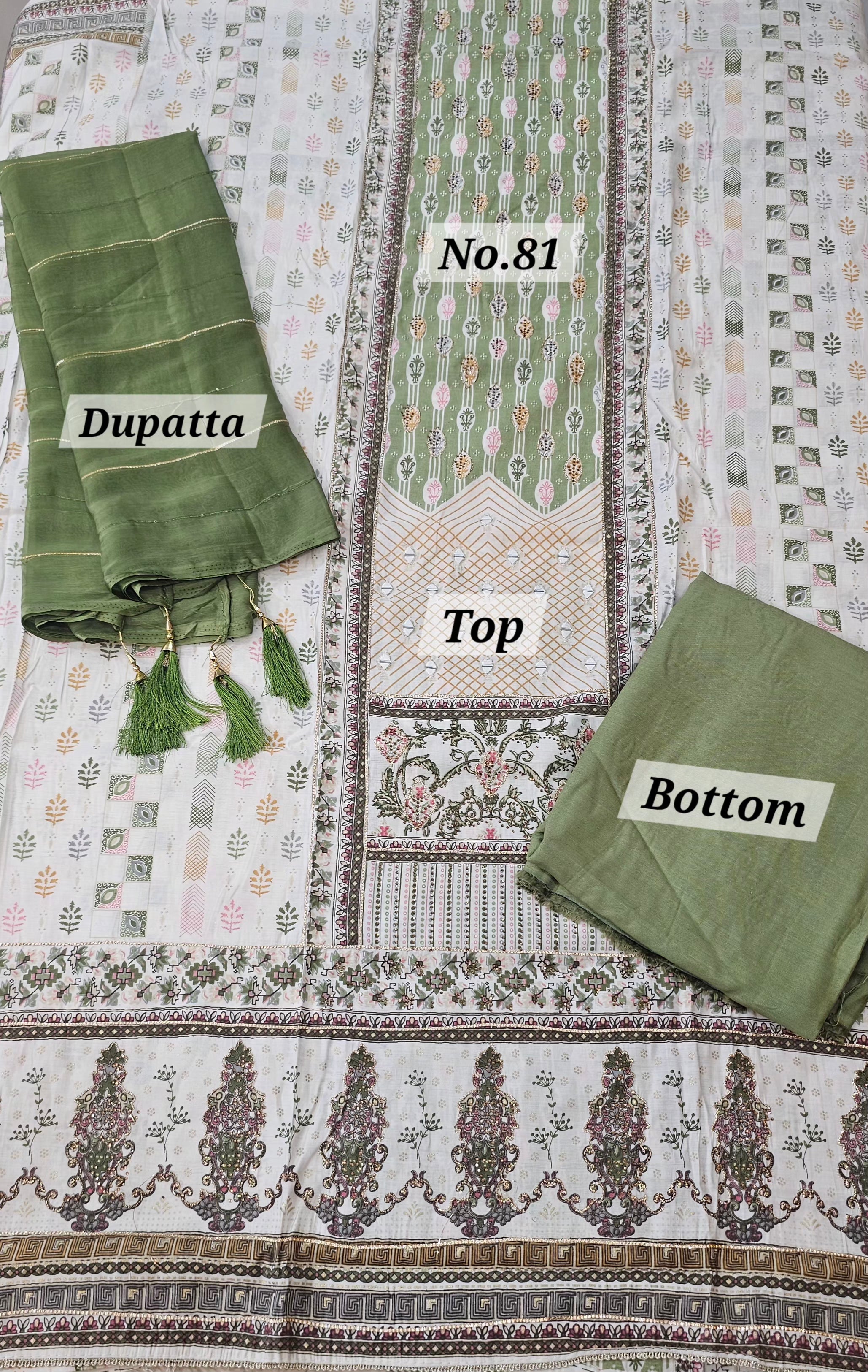 Premium 3PC Dress Material (No. 81)