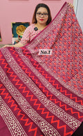 HANDBLOCK MAL COTTON SAREE (NO.1)
