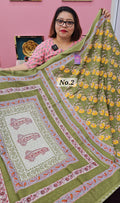 HANDBLOCK MAL COTTON SAREE (NO.2)