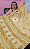 HANDBLOCK MAL COTTON SAREE (NO.3)
