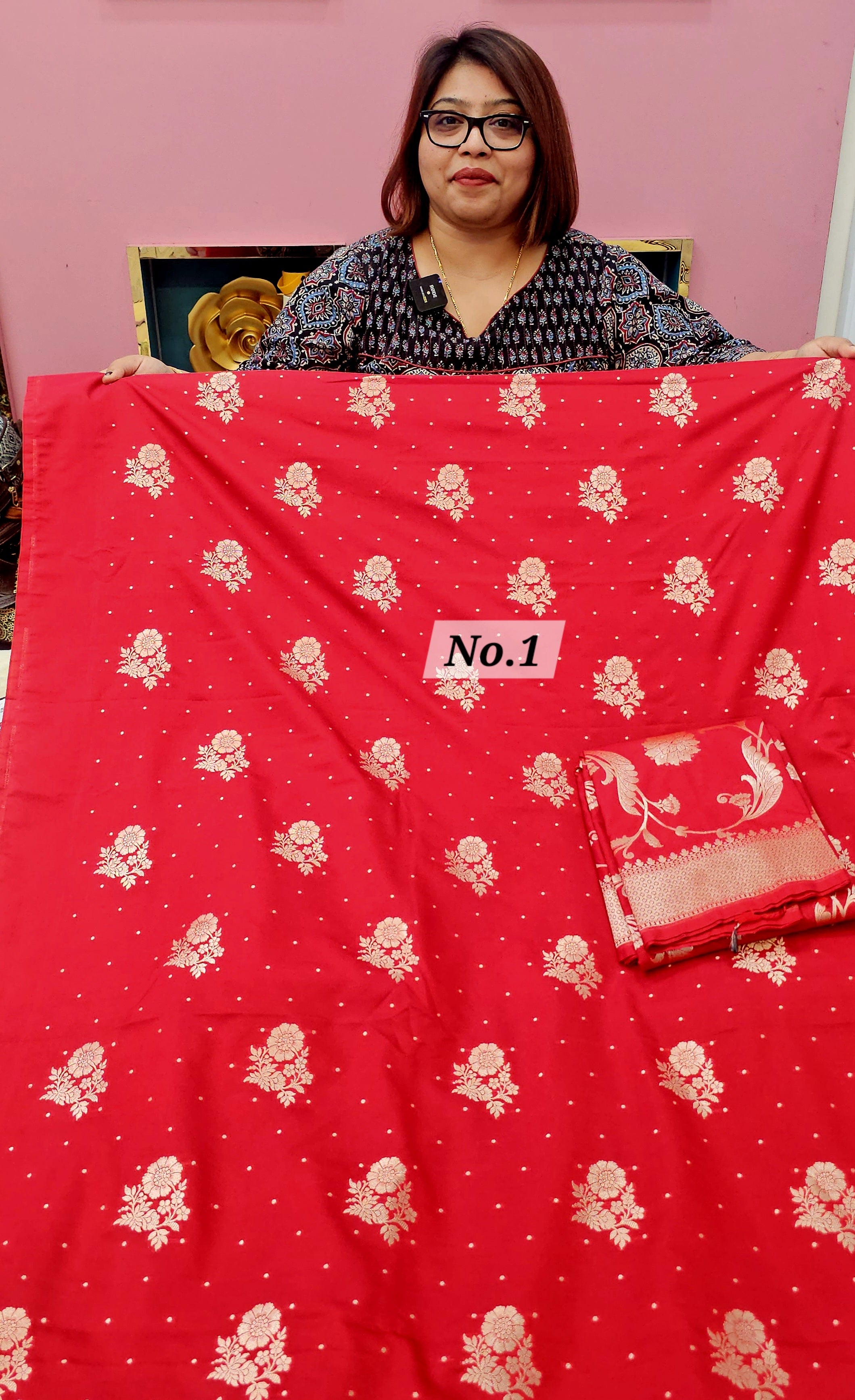 HANDLOOM PURE QUALITY 3PC DRESS MATERIAL (NO.1)