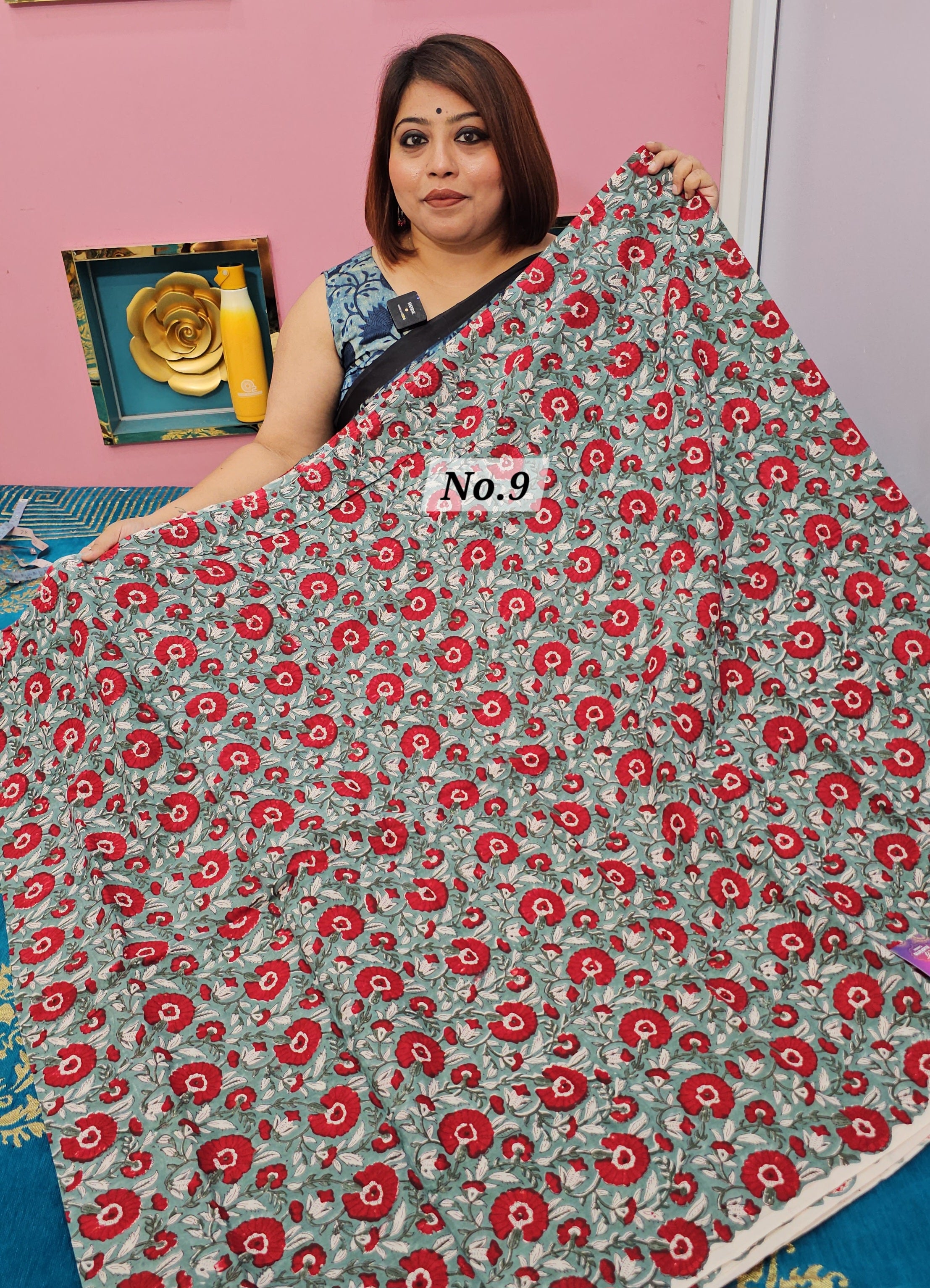5MTR HANDBLOCK FABRIC (NO.9)
