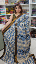 CHANDERI COTTON SILK KALMAKARI SAREE (NO.13)