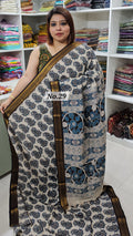 CHANDERI COTTON SILK KALMAKARI SAREE (NO.29)