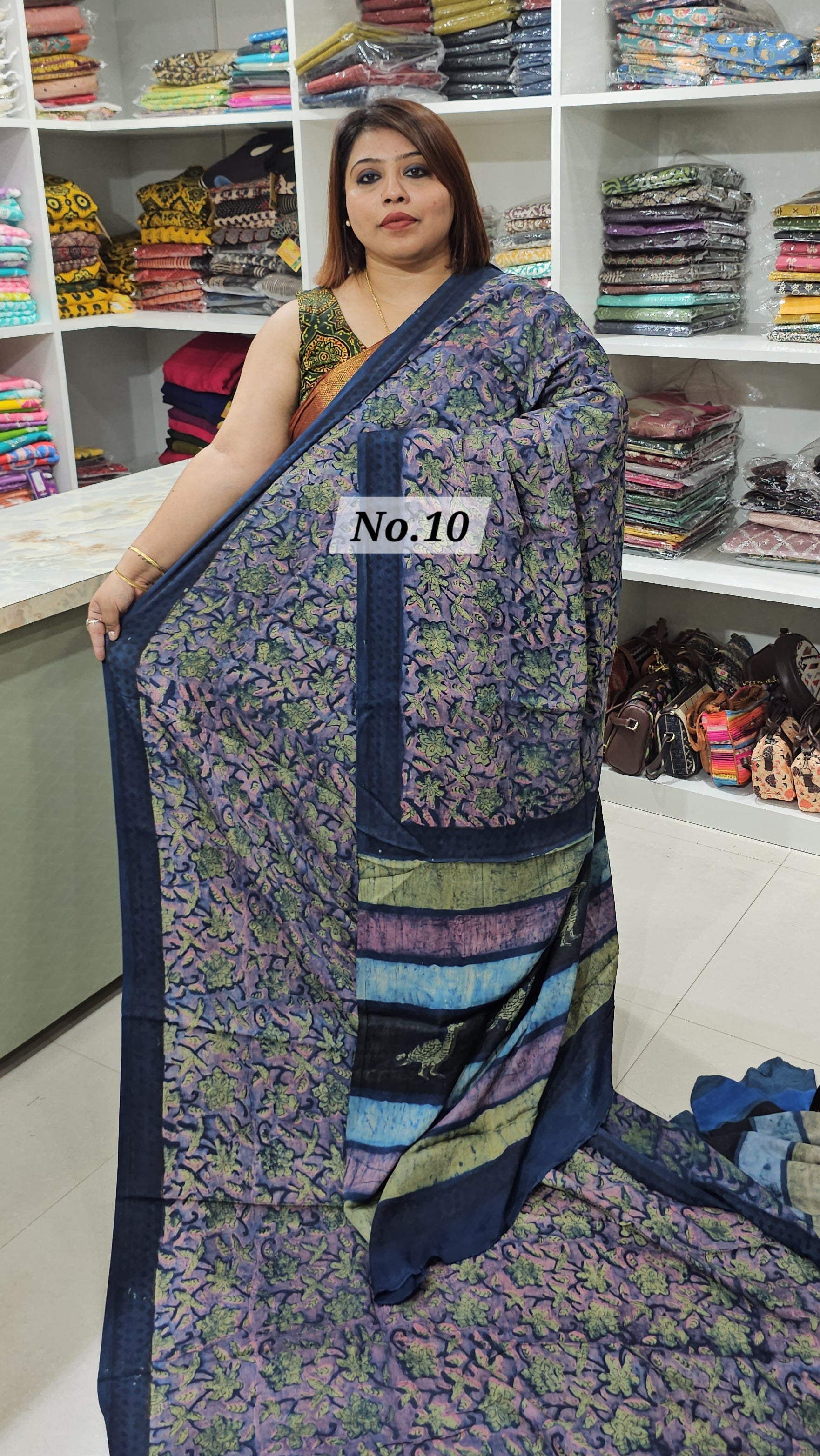 PURE MODAL VANSPATI SAREE (NO.10)