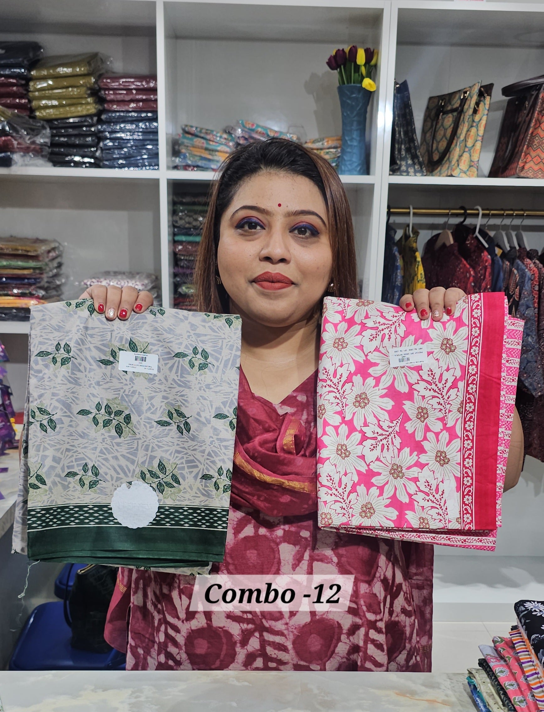 PREMIUM 3PC DRESS MATERIAL (COMBO - 12)