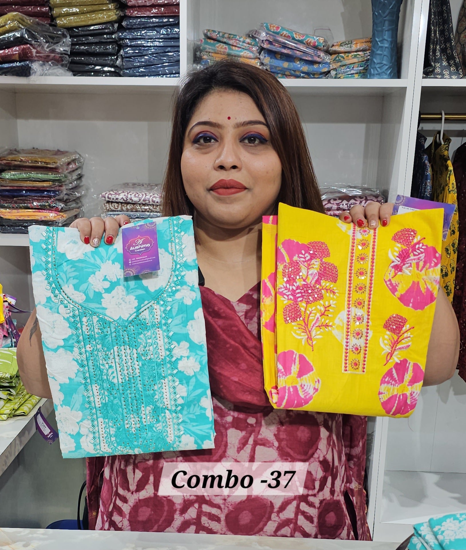 PREMIUM 3PC DRESS MATERIAL (COMBO - 37)