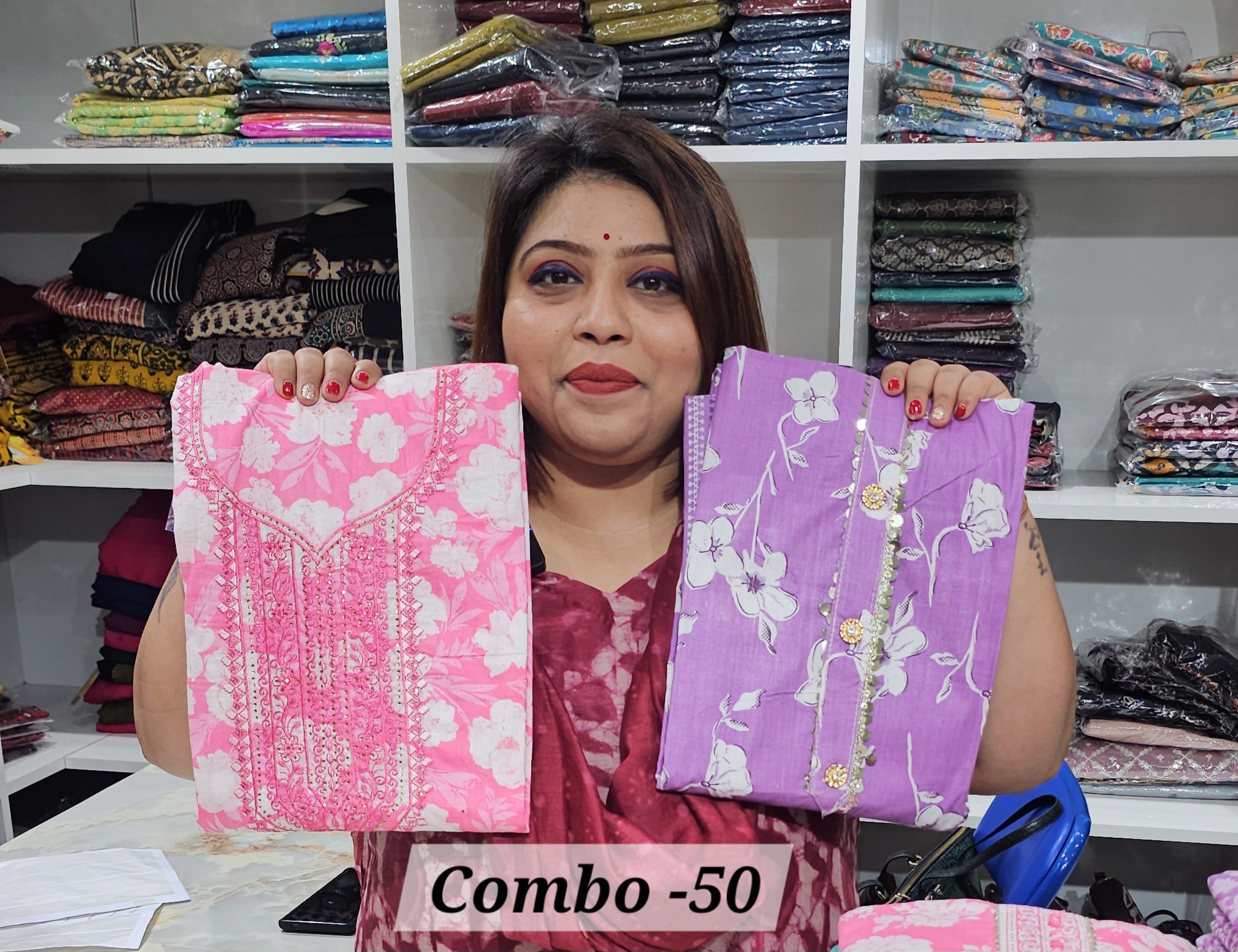 PREMIUM 3PC DRESS MATERIAL (COMBO - 50)