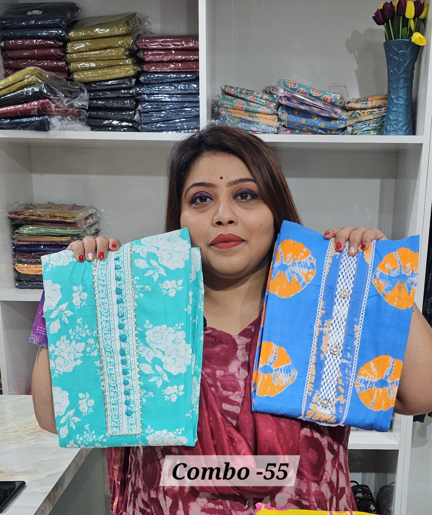 PREMIUM 3PC DRESS MATERIAL (COMBO - 55)
