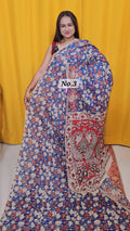 HANDBLOCK MAL COTTON KALAMKARI  SAREE (NO .3)