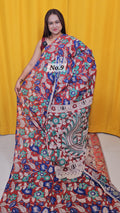 HANDBLOCK MAL COTTON KALAMKARI  SAREE (NO.9)