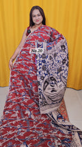 HANDBLOCK MAL COTTON KALAMKARI  SAREE (NO.20)