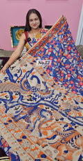 HANDBLOCK MAL COTTON KALAMKARI  SAREE (NO.22)