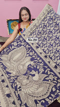 HANDBLOCK MAL COTTON KALAMKARI  SAREE (NO.29)