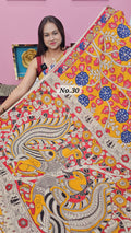 HANDBLOCK MAL COTTON KALAMKARI  SAREE (NO.30)