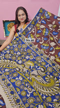 HANDBLOCK MAL COTTON KALAMKARI  SAREE (NO.46)