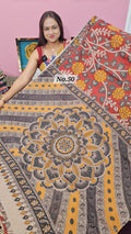 HANDBLOCK MAL COTTON KALAMKARI  SAREE (NO.50)