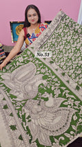 HANDBLOCK MAL COTTON KALAMKARI  SAREE (NO.51)