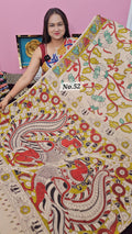 HANDBLOCK MAL COTTON KALAMKARI  SAREE (NO.52)