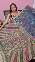 HANDBLOCK MAL COTTON KALAMKARI  SAREE (NO.57)