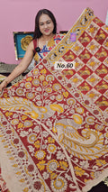 HANDBLOCK MAL COTTON KALAMKARI  SAREE (NO.60)