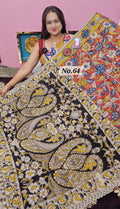 HANDBLOCK MAL COTTON KALAMKARI  SAREE (NO.64)