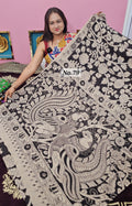HANDBLOCK MAL COTTON KALAMKARI  SAREE (NO.79)