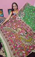 HANDBLOCK MAL COTTON KALAMKARI  SAREE (NO.80)