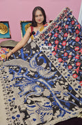 HANDBLOCK MAL COTTON KALAMKARI  SAREE (NO.84)