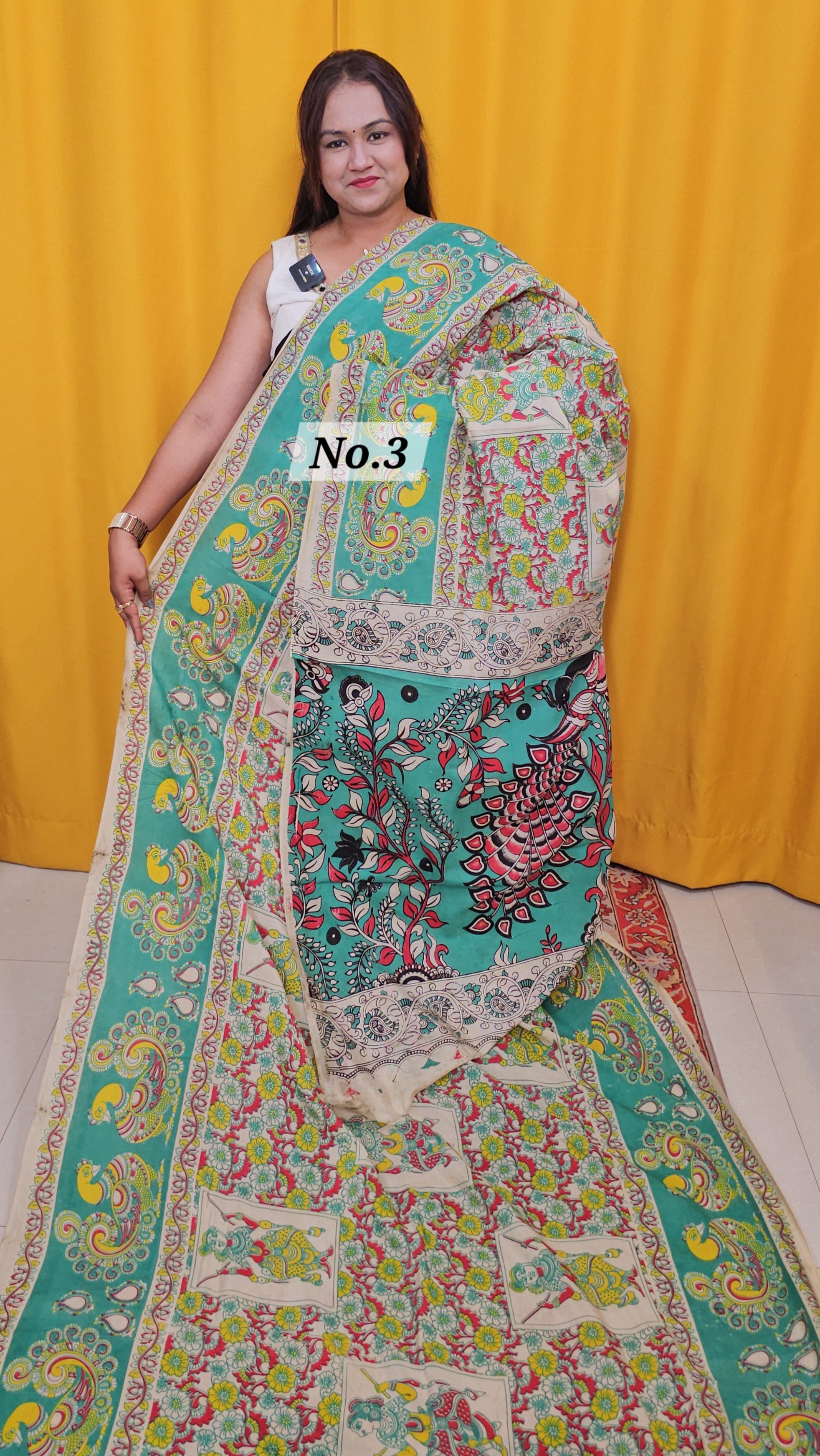 KALAMKARI SILK SAREE (NO.3)