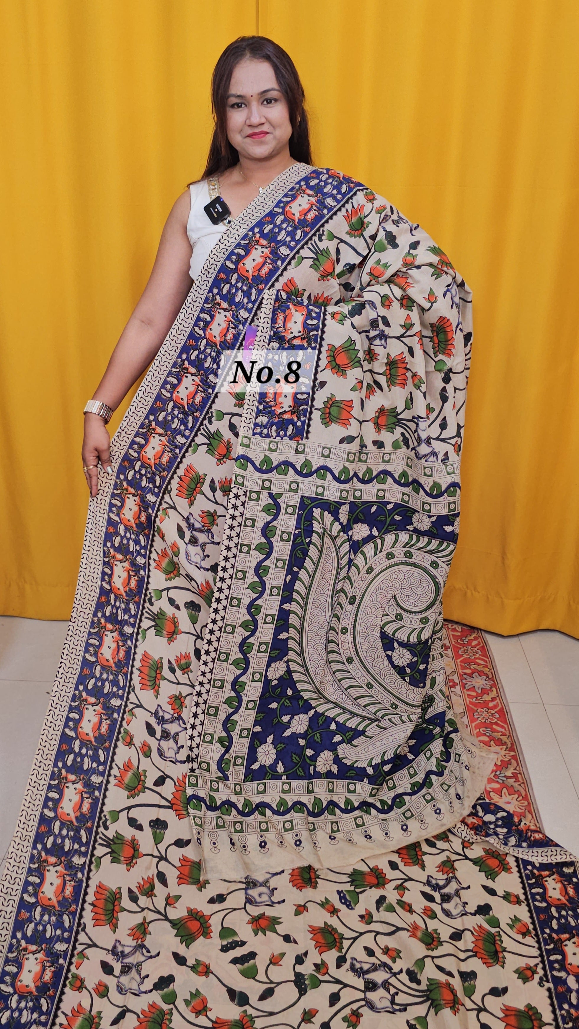 KALAMKARI SILK SAREE (NO.8)