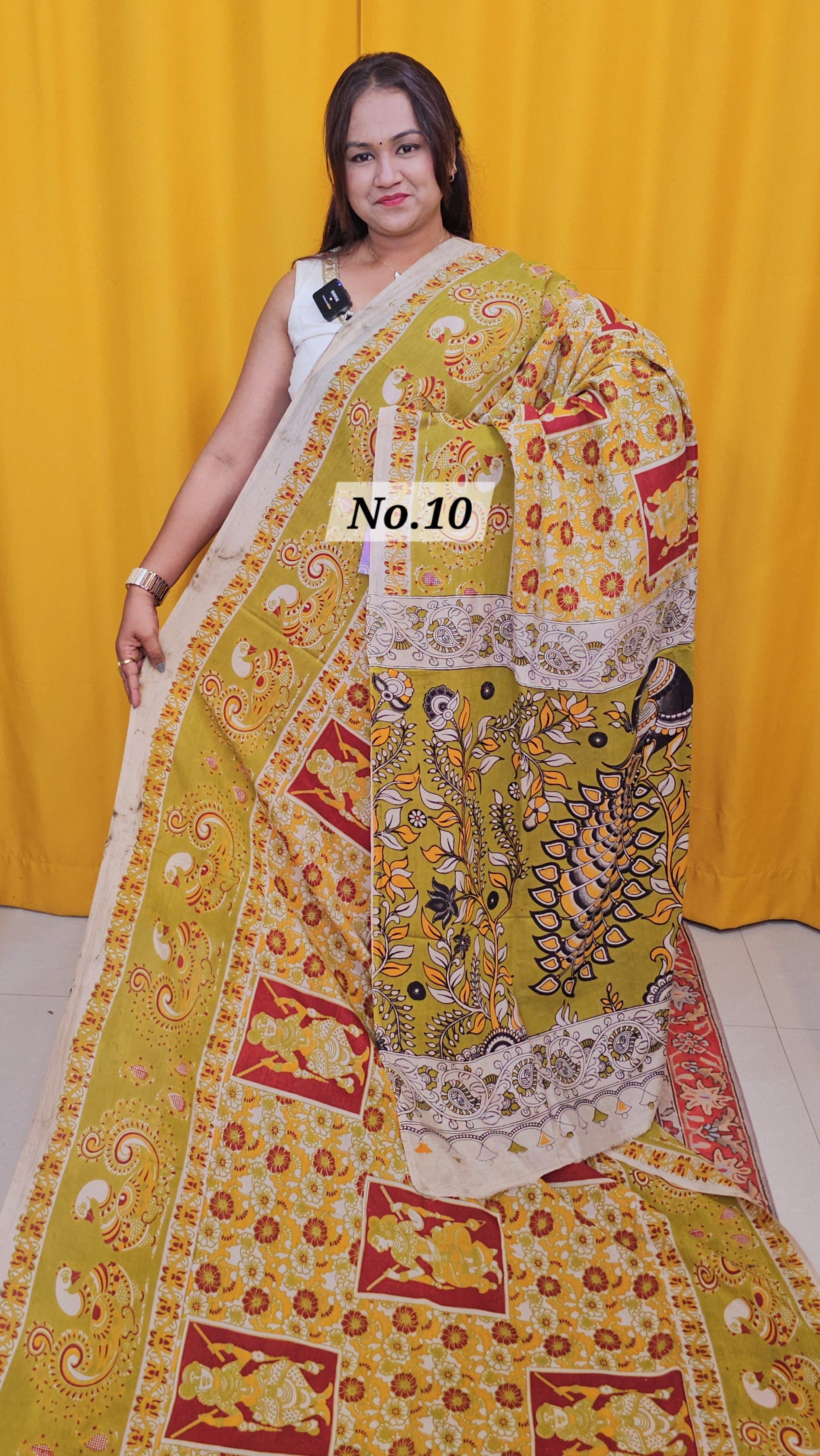 KALAMKARI SILK SAREE (NO.10)